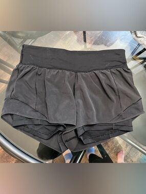 lululemon athletica Black Athletic Running Shorts
